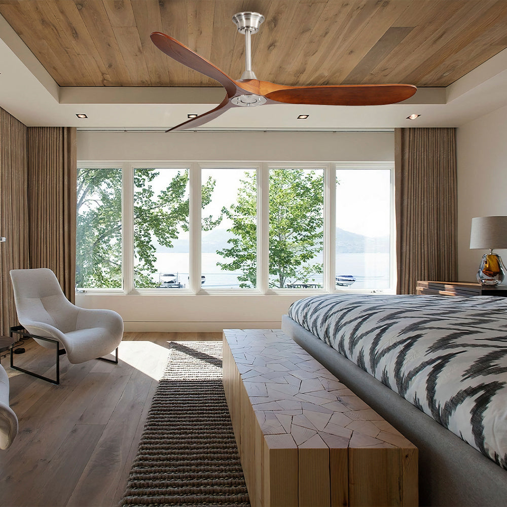 60″ Burlywood Walnut Ceiling Fan