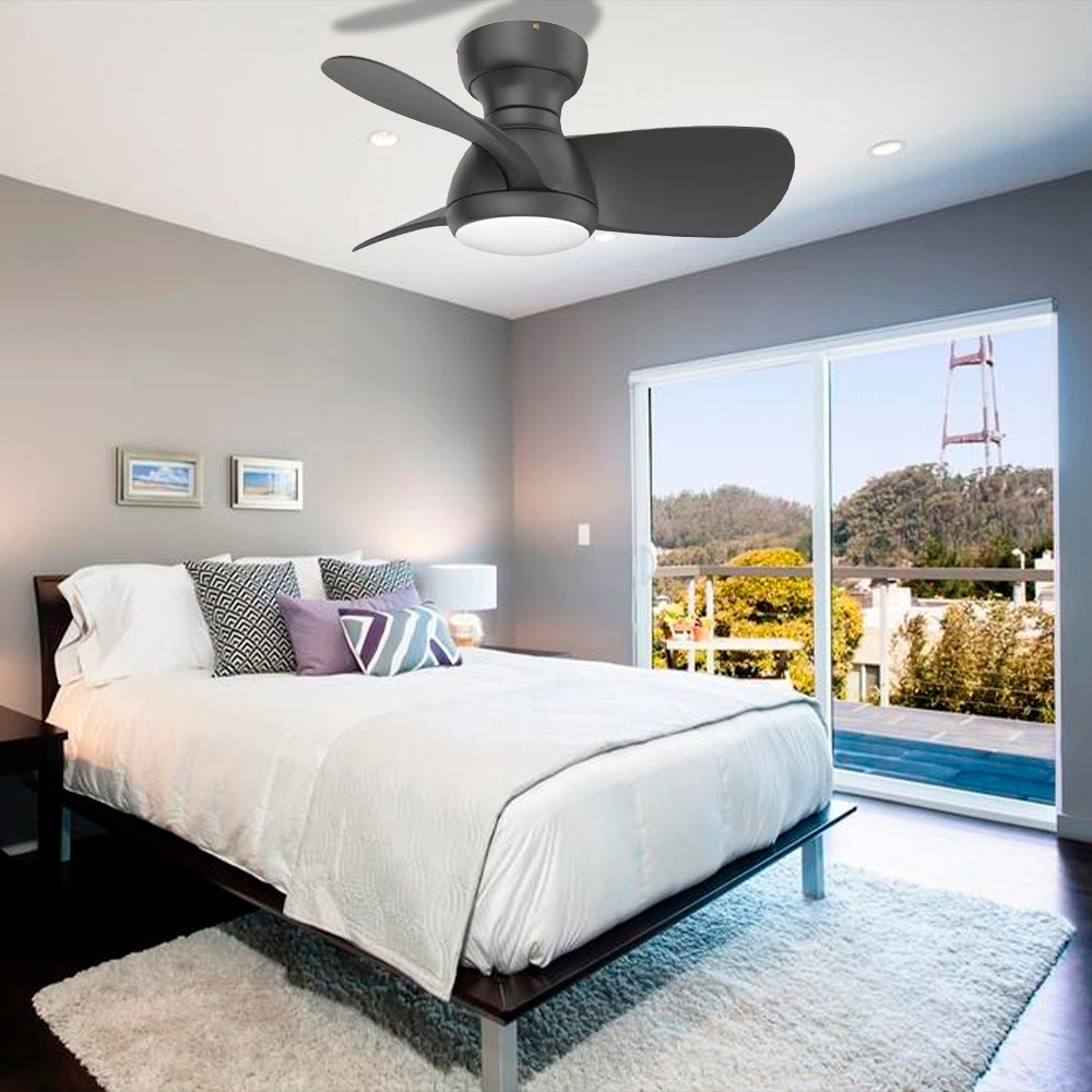 23″ Low Profile Flush Mount Ceiling Fan