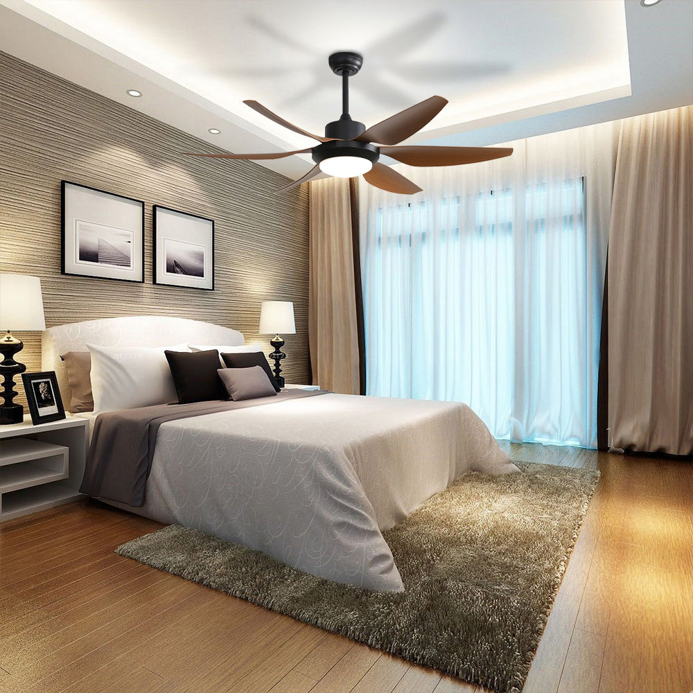 54″ Modern ABS Ceiling Fan With Light Remote Control