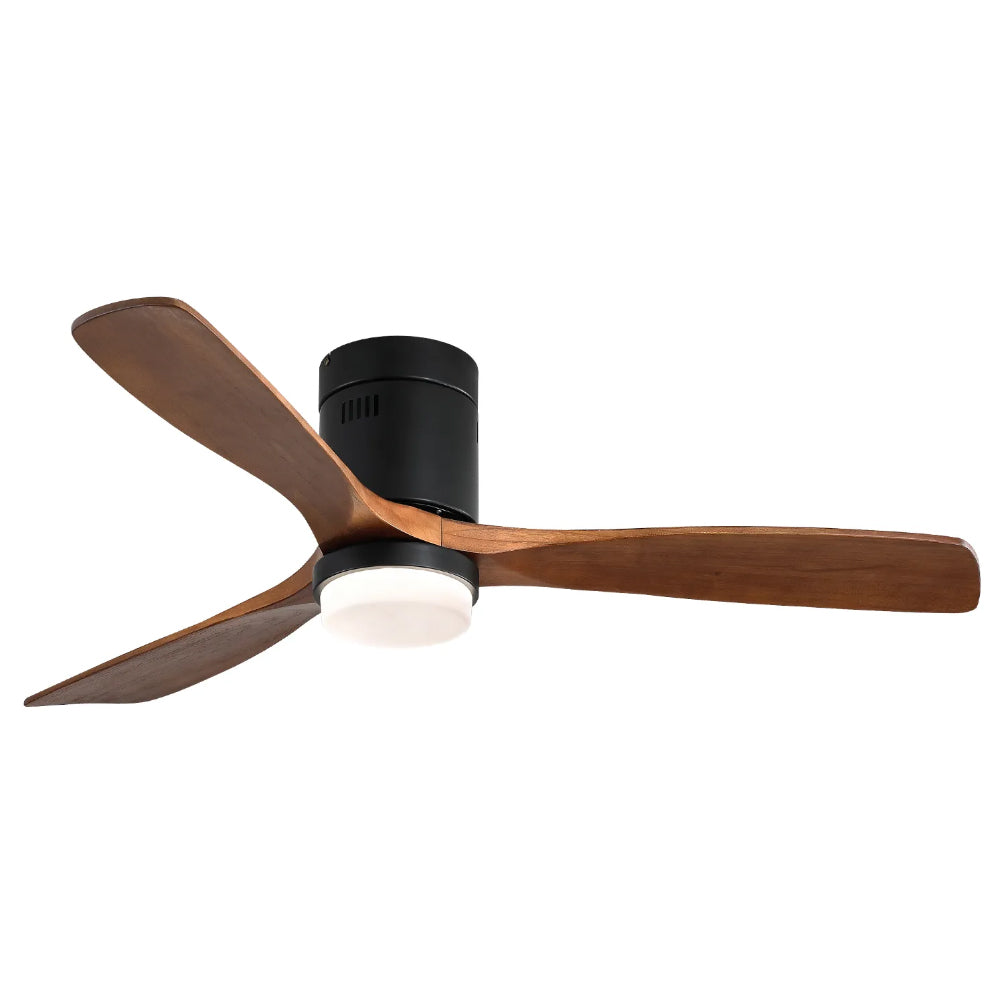 52″ Flush Mount Ceiling Fan With Light