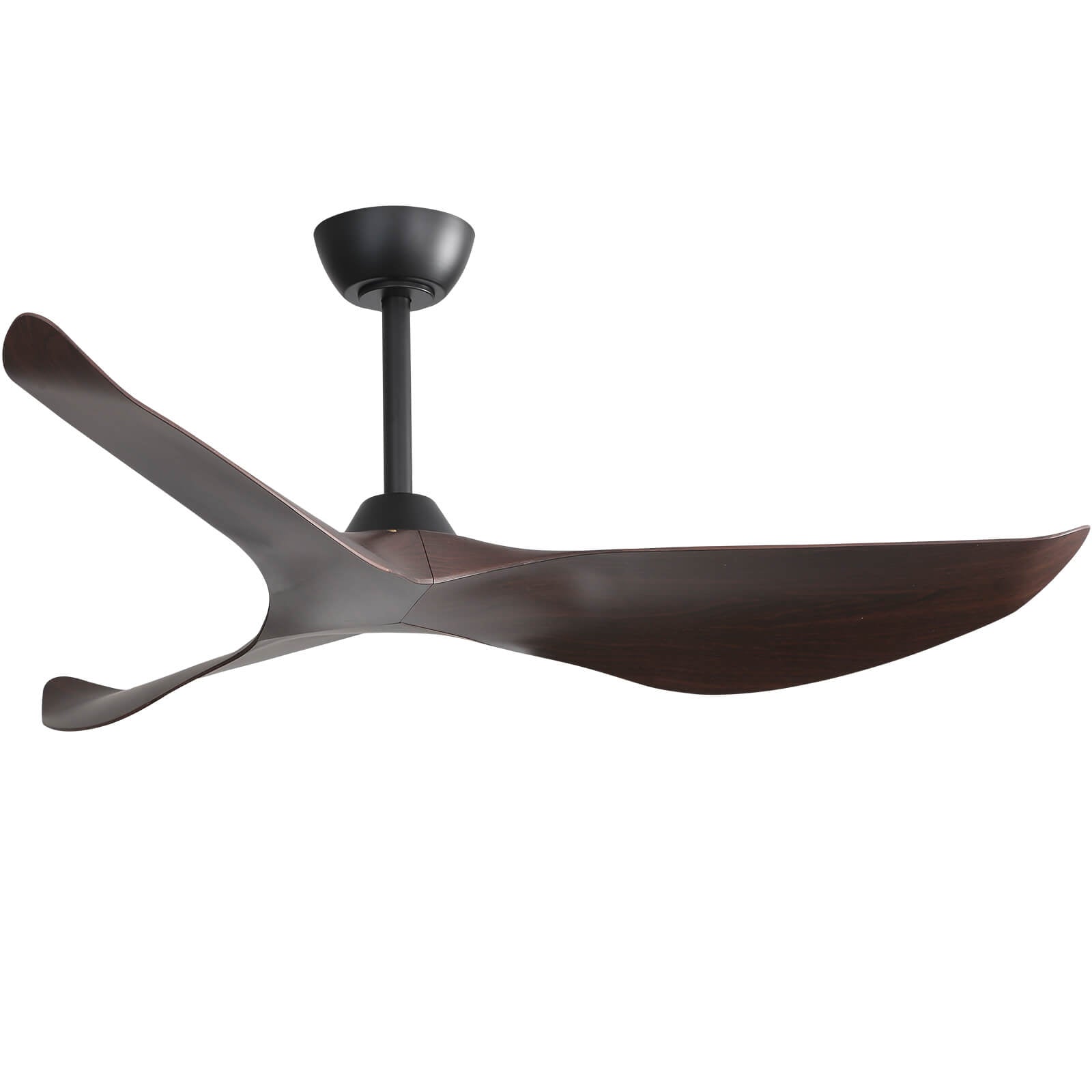 52″ Curved ABS Brown Blades Ceiling Fan