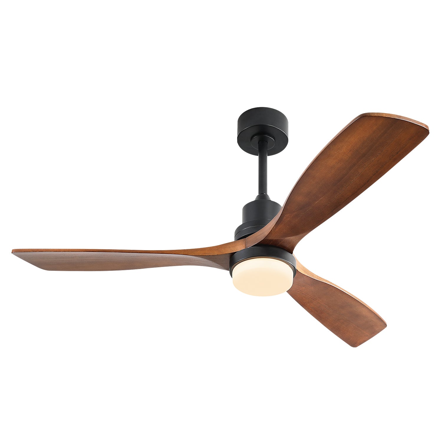 52″ Mute Solid Wood Ceiling Fan With Light