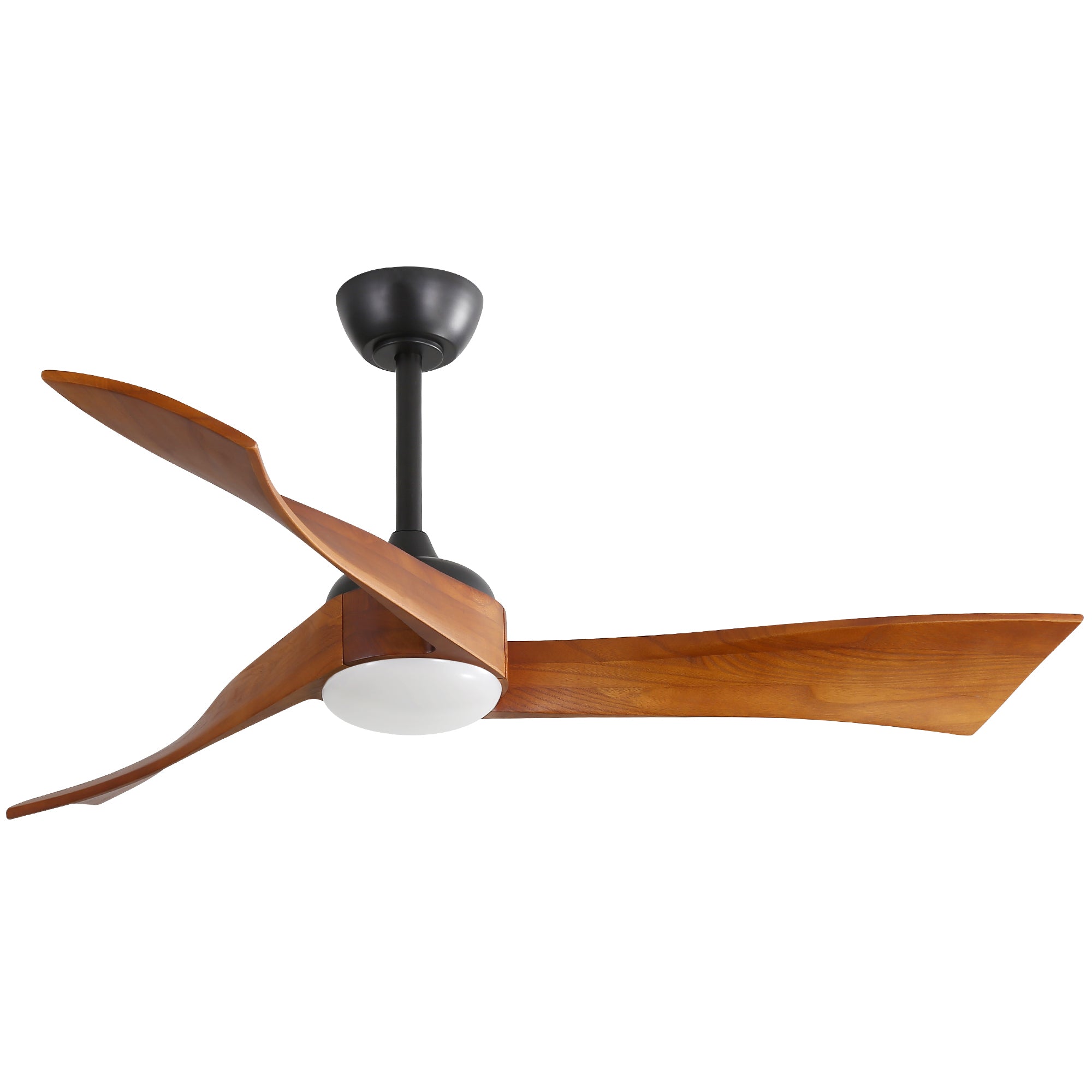 52″ Irregular Wood Ceiling Fan With Light