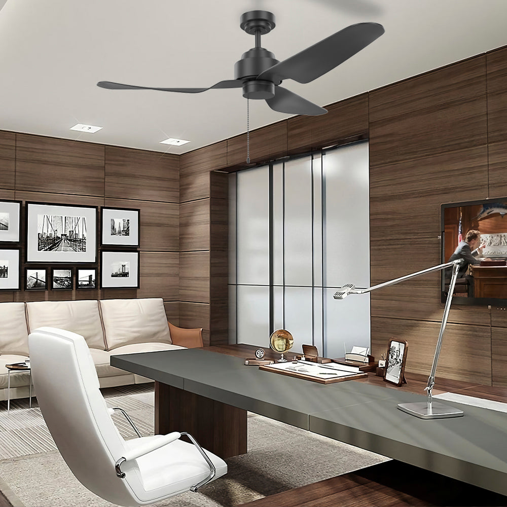 52″ Modern Ceiling Fan Without Lights