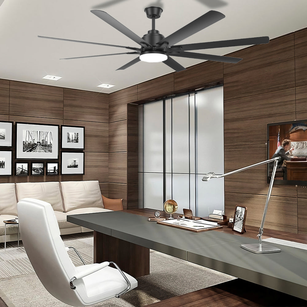 66″ ABS Blades Smart Black Ceiling Fan