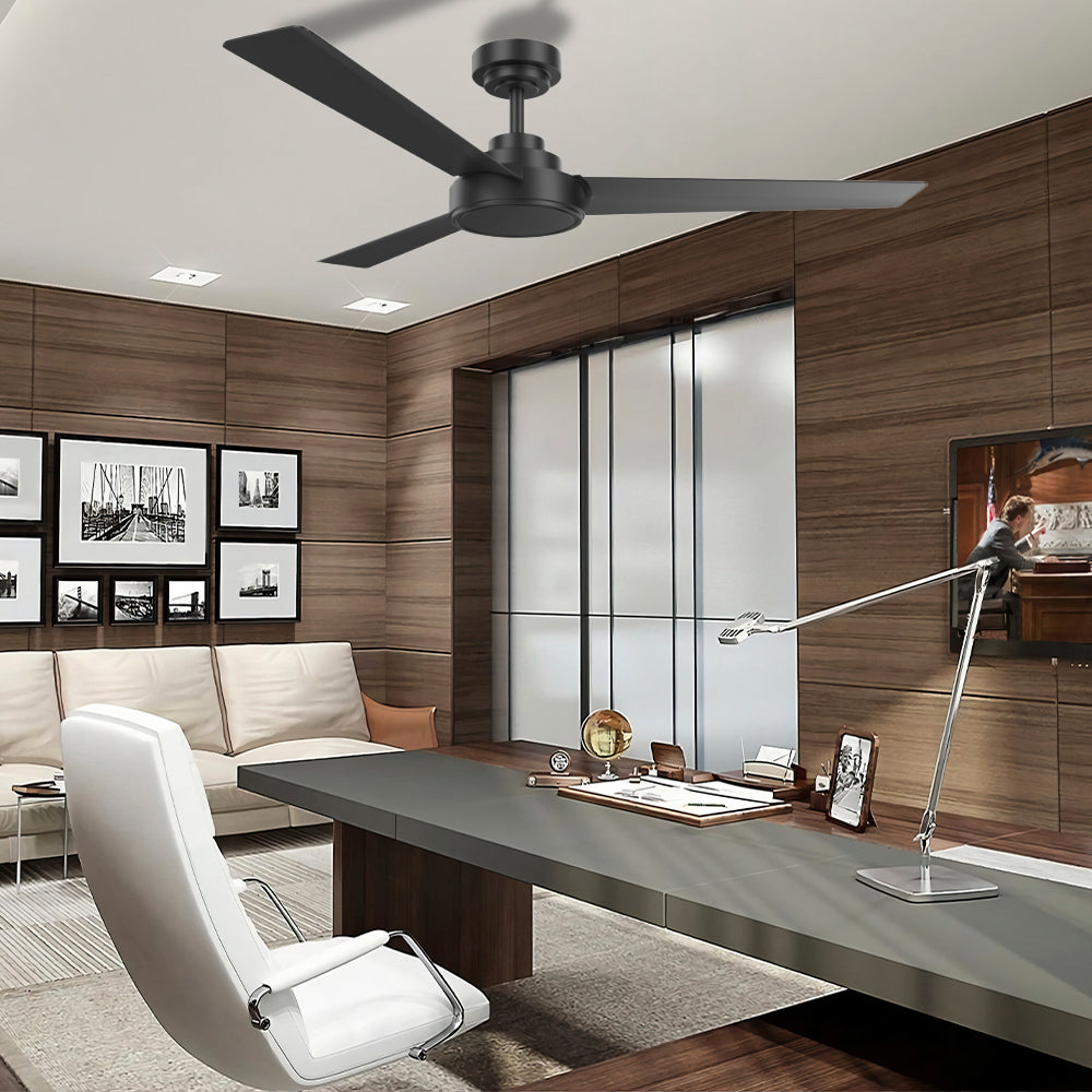 52″ ABS Black Blades Ceiling Fan