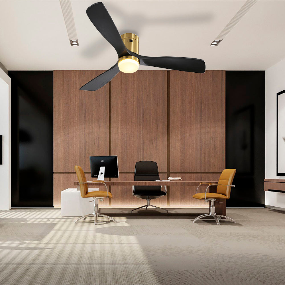 52″  Flush Mount Ceiling Fan With Light