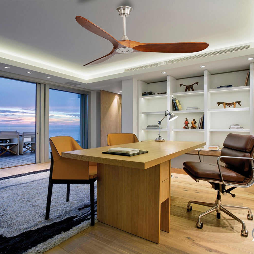 60″ Burlywood Walnut Ceiling Fan