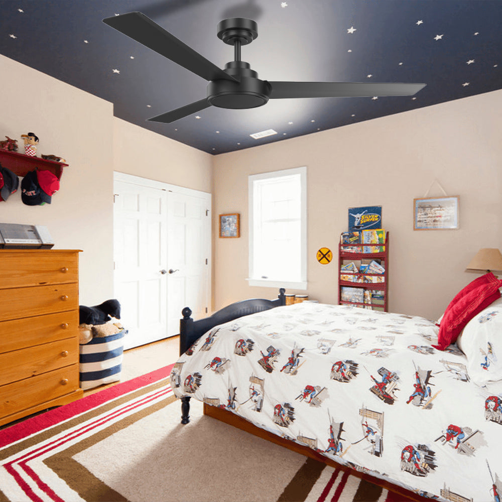 52″ ABS Black Blades Ceiling Fan