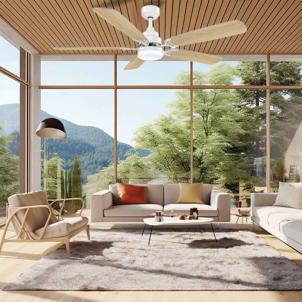 52″ Plywood Ceiling Fan With Light