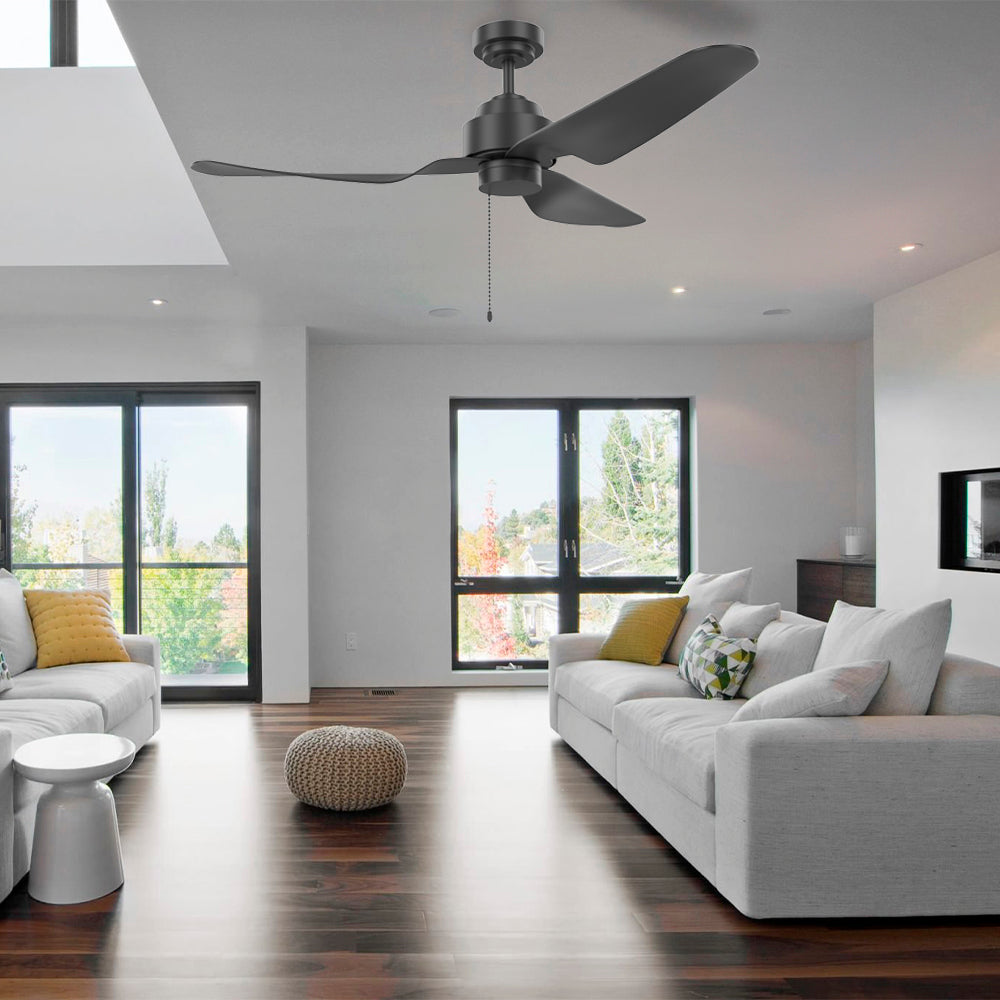 52″ Modern Ceiling Fan Without Lights