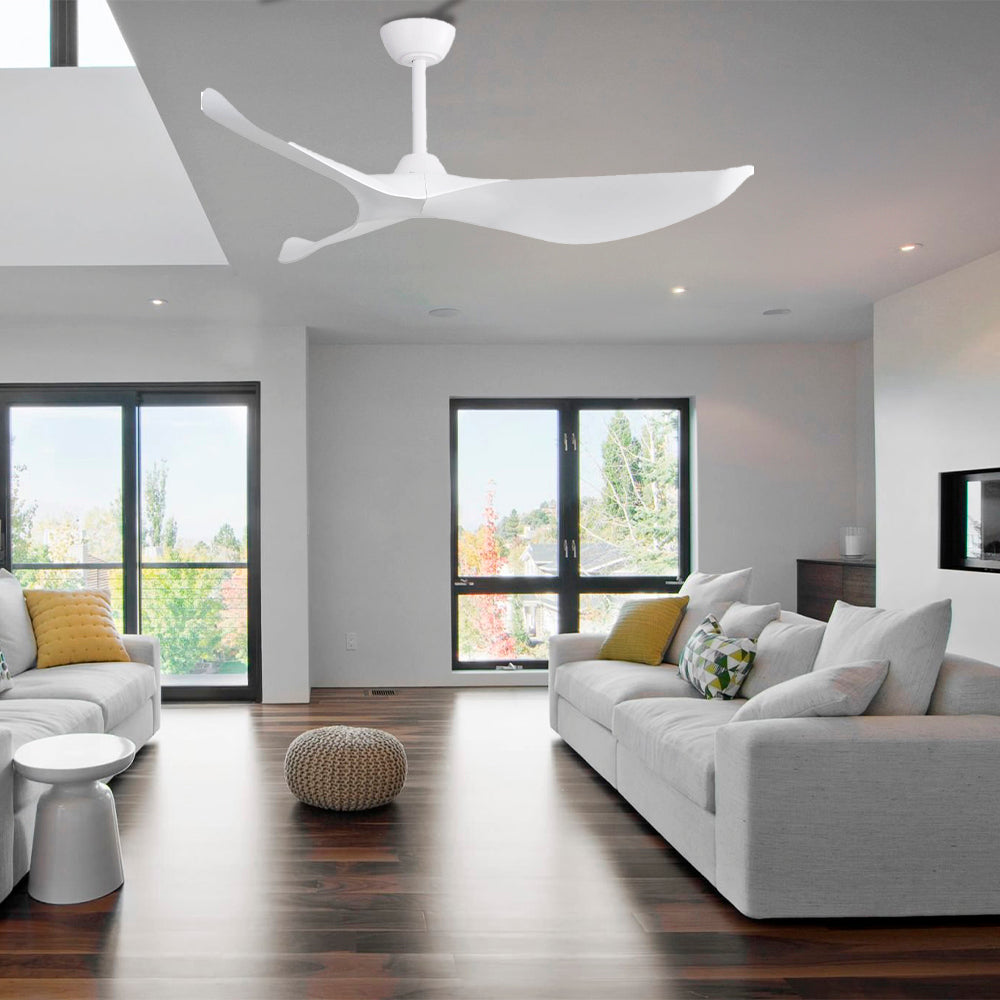 38″ Curved ABS White Blades Ceiling Fan