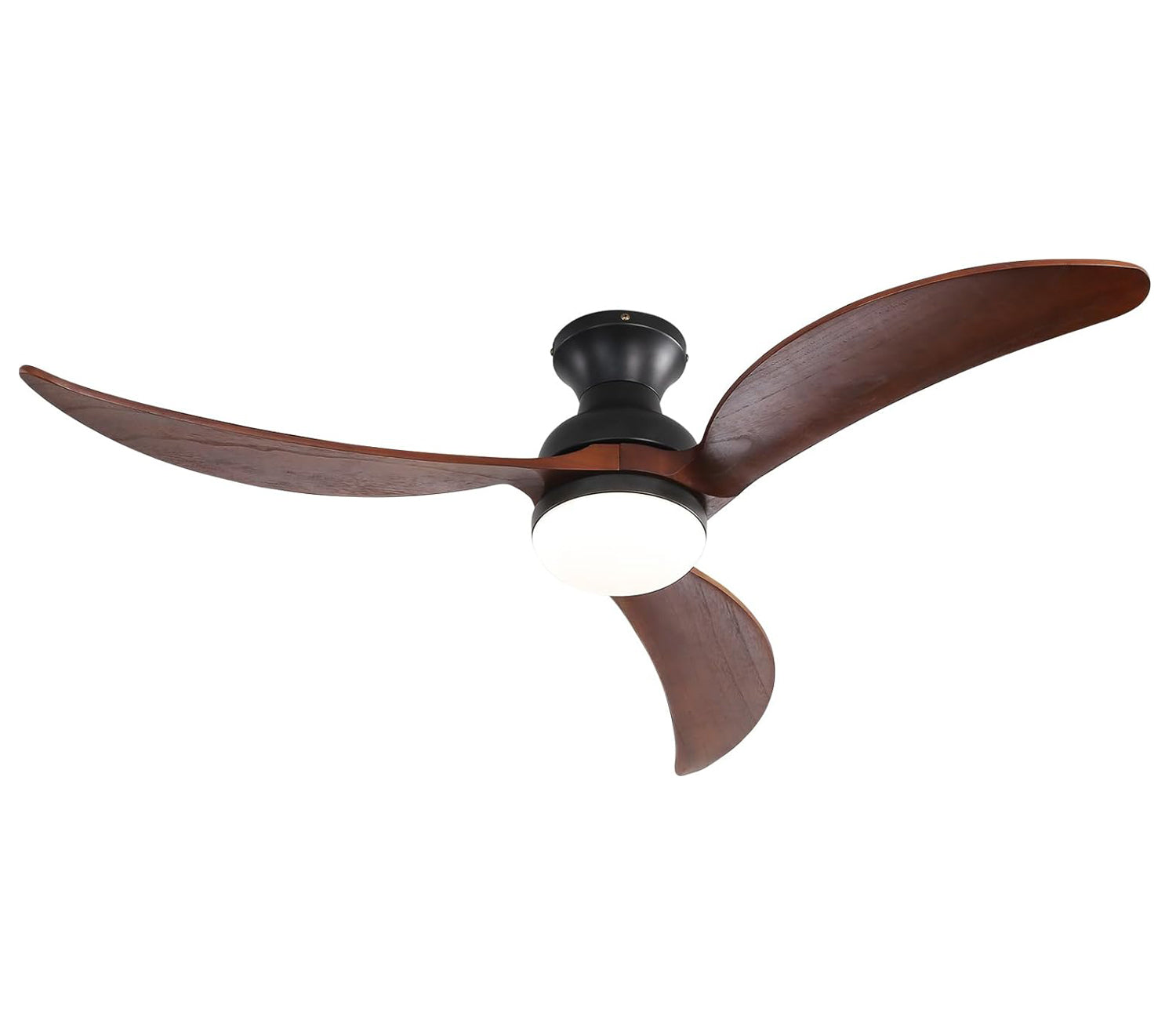 52″ Smart Low Profile Flush Mount Ceiling Fan