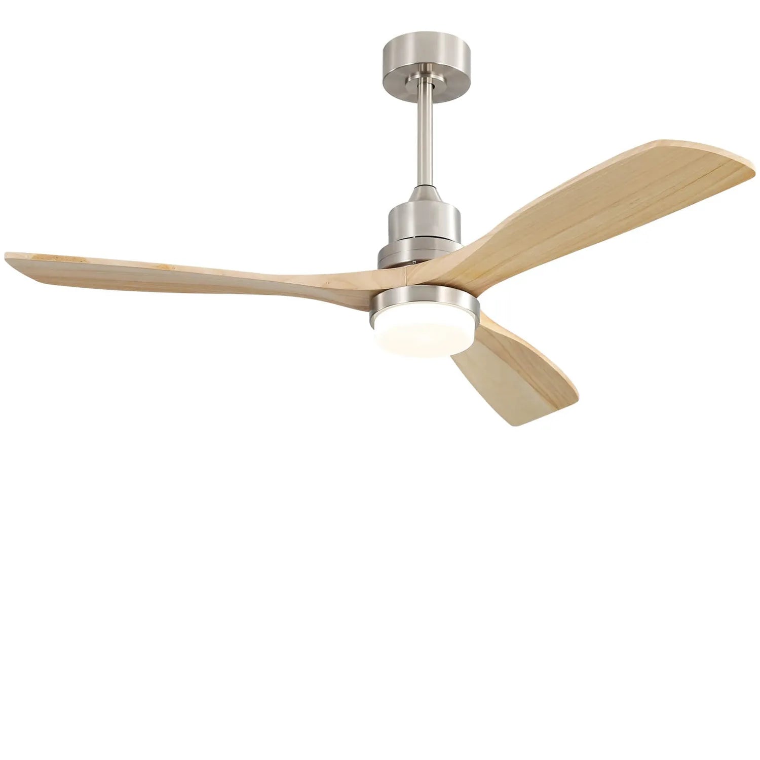 52″ Solid Wood Ceiling Fan With Light